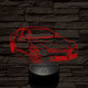 Alfa Romeo 159 autó 7 színű 3D led lámpa