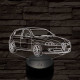 Alfa Romeo 147 autó 7 színű 3D led lámpa