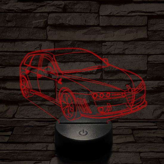 Alfa Romeo 159 Sportwagon Estate autó 7 színű 3D led lámpa