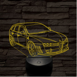 Alfa Romeo 159 Sportwagon Estate autó 7 színű 3D led lámpa