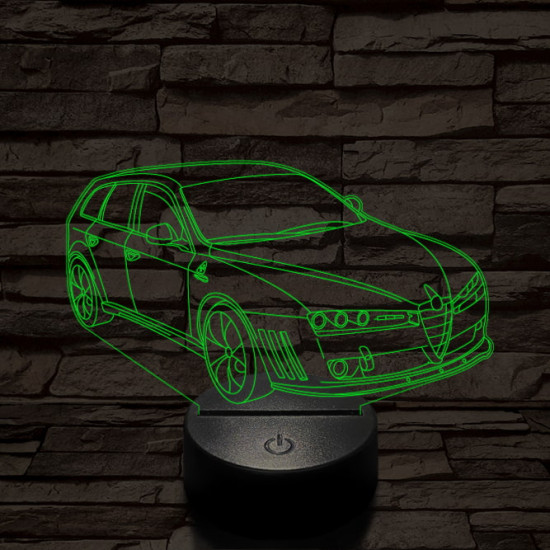 Alfa Romeo 159 Sportwagon Estate autó 7 színű 3D led lámpa