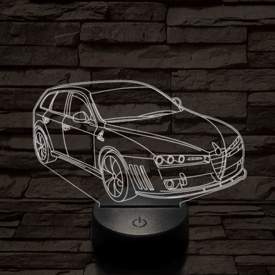 Alfa Romeo 159 Sportwagon Estate autó 7 színű 3D led lámpa