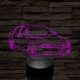 Alfa Romeo 156 autó 7 színű 3D led lámpa