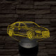Audi TT autó 7 színű 3D led lámpa