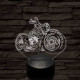 Chopper motor 3D led lámpa