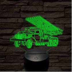 Szovjet katyusha 3D led lámpa