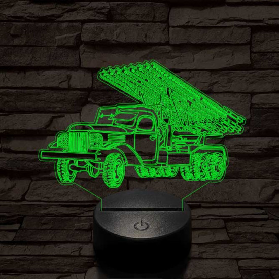 Szovjet katyusha 3D led lámpa