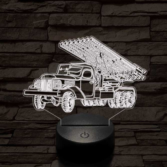 Szovjet katyusha 3D led lámpa