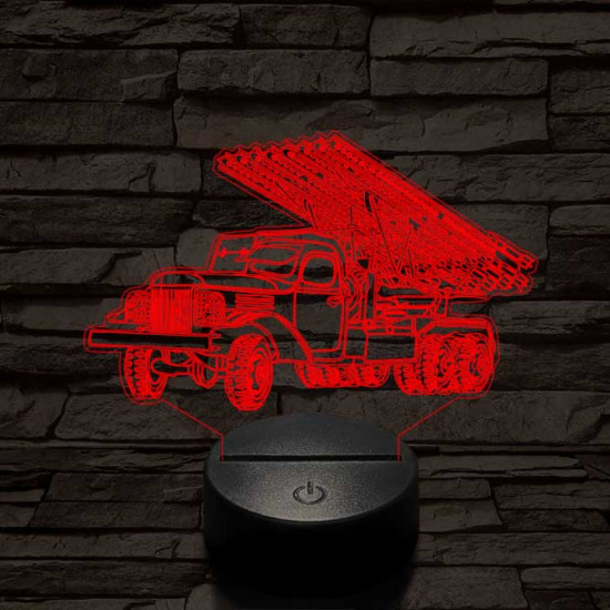 Szovjet katyusha 3D led lámpa