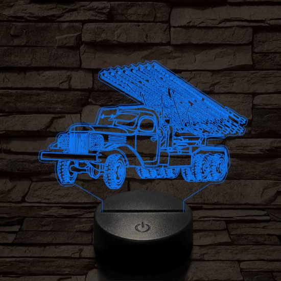Szovjet katyusha 3D led lámpa