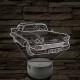 1958 Chevrolet Impala 7 színű 3D led lámpa