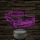 1958 Chevrolet Impala 7 színű 3D led lámpa