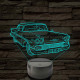 1958 Chevrolet Impala 7 színű 3D led lámpa