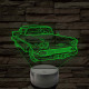 1958 Chevrolet Impala 7 színű 3D led lámpa