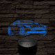 Aston Martin DB11 v12  7 színű 3D led lámpa