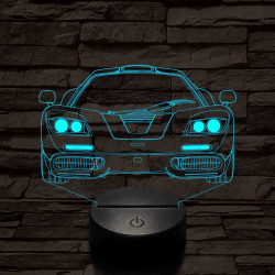 Mclaren f1 7 színű 3D led lámpa