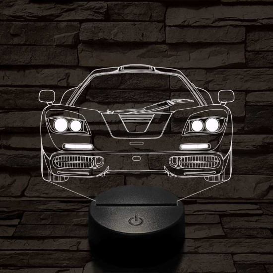 Mclaren f1 7 színű 3D led lámpa