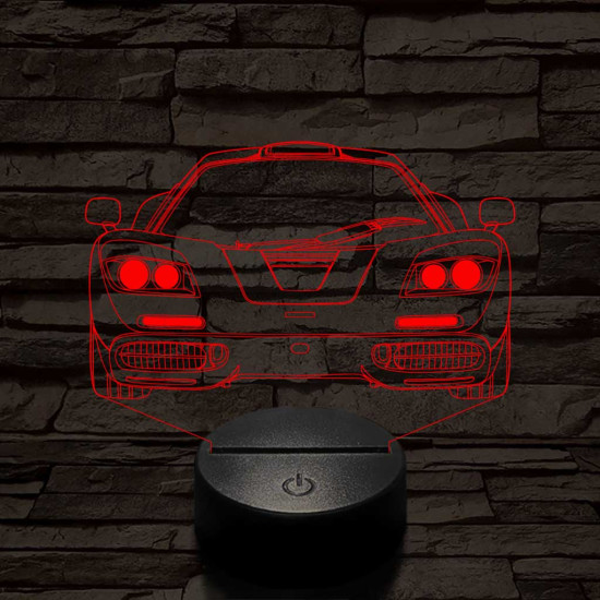 Mclaren f1 7 színű 3D led lámpa