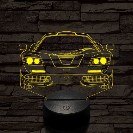 Mclaren f1 7 színű 3D led lámpa