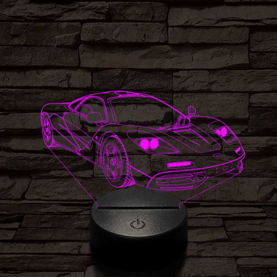 Mclaren f1 1994-oldalrol színű 3D led lámpa