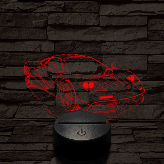 Mclaren f1 1994-oldalrol színű 3D led lámpa