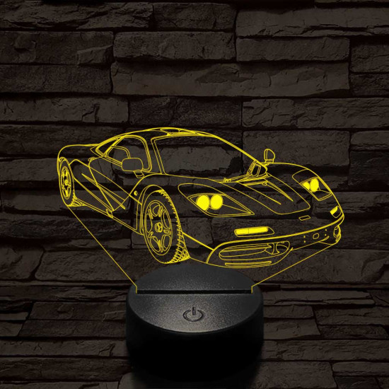 Mclaren f1 1994-oldalrol színű 3D led lámpa