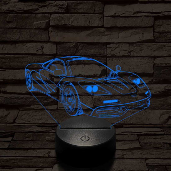 Mclaren f1 1994-oldalrol színű 3D led lámpa