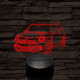 Mini Cooper 2014 7 színű  3D led lámpa
