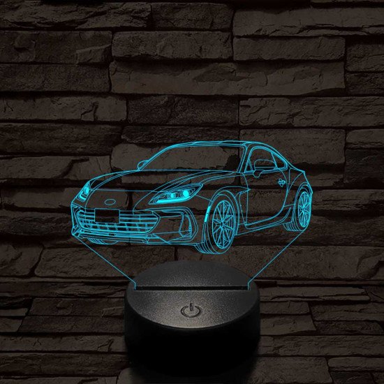 Subaru BRZ 7 színű 3D led lámpa