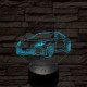 Subaru BRZ 7 színű 3D led lámpa