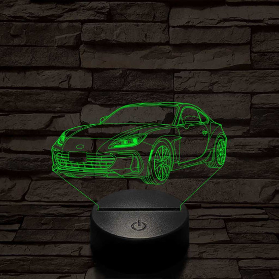 Subaru BRZ 7 színű 3D led lámpa