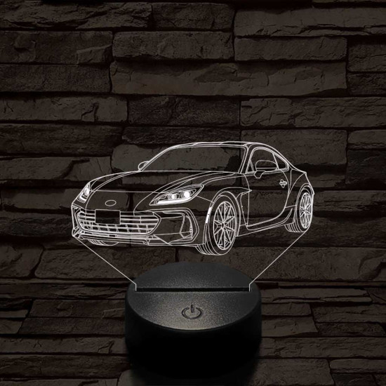 Subaru BRZ 7 színű 3D led lámpa