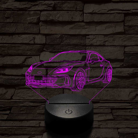Subaru BRZ 7 színű 3D led lámpa