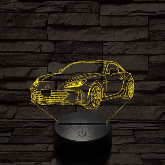 Subaru BRZ 7 színű 3D led lámpa