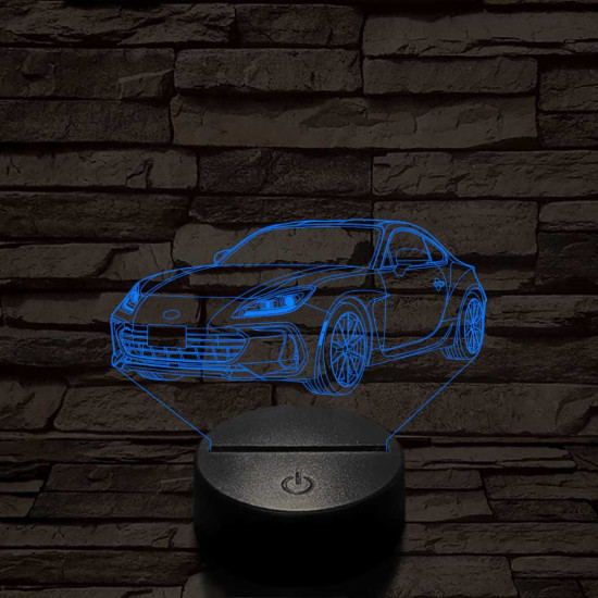 Subaru BRZ 7 színű 3D led lámpa