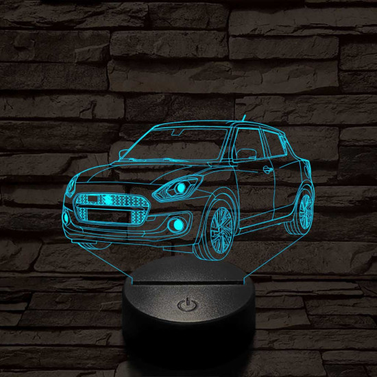 Suzuki Swift 2021 7 színű 3D led lámpa