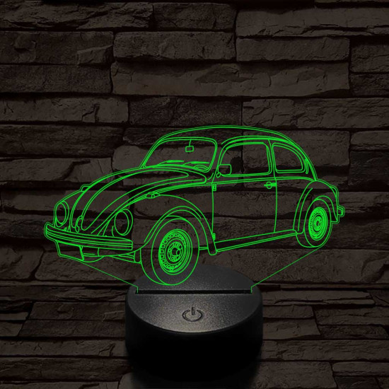 Volkswagen Beetle autó 3D led lámpa