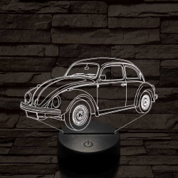 Volkswagen Beetle autó 3D led lámpa