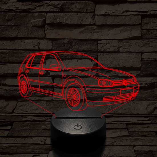 Volkswagen Golf  7 színű 3D led lámpa