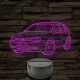 Volkswagen Golf 4 - 7 színű 3D led lámpa