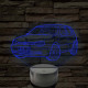 Volkswagen Golf 4 - 7 színű 3D led lámpa