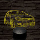Volkswagen Golf Mk6 7 színű 3D led lámpa