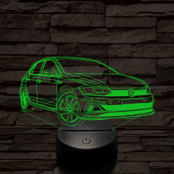 Volkswagen Polo GTI 7 színű 3D led lámpa