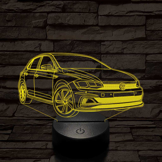 Volkswagen Polo GTI 7 színű 3D led lámpa