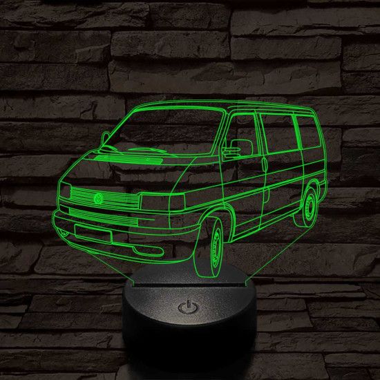 Volkswagen T4 kisbusz 7 színű 3D led lámpa