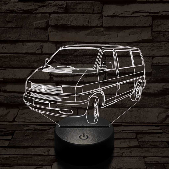 Volkswagen T4 kisbusz 7 színű 3D led lámpa