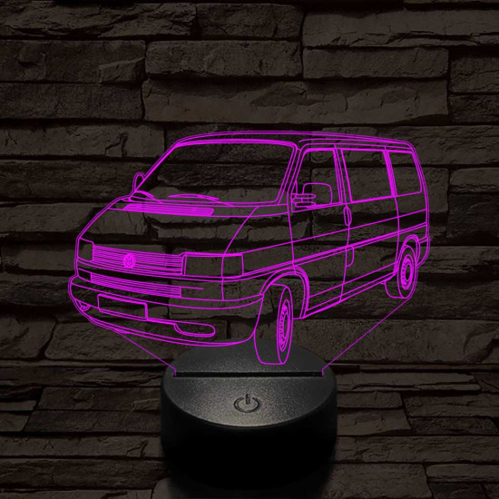 Volkswagen T4 kisbusz 7 színű 3D led lámpa