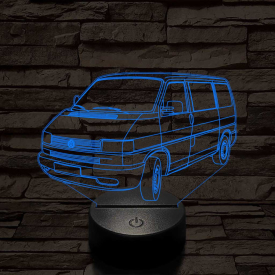 Volkswagen T4 kisbusz 7 színű 3D led lámpa