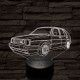 VW Golf Mk2 7 színű 3D led lámpa