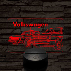 Volkswagen pár 7 színű 3D led lámpa